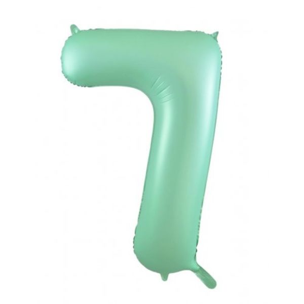 Matt Pastel Mint Decrotex Foil Balloon #7 - 86cm