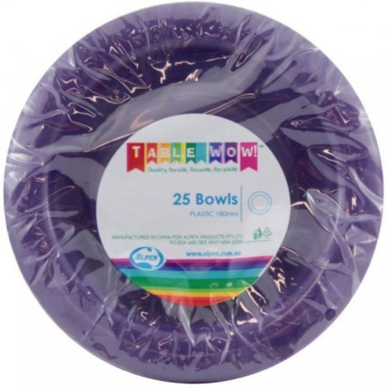 20 Pack Orange Reusable Bowls - 18cm