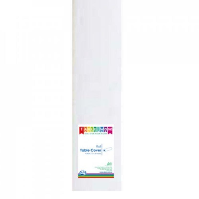 White Tablecover Roll - 1.2m x 30m