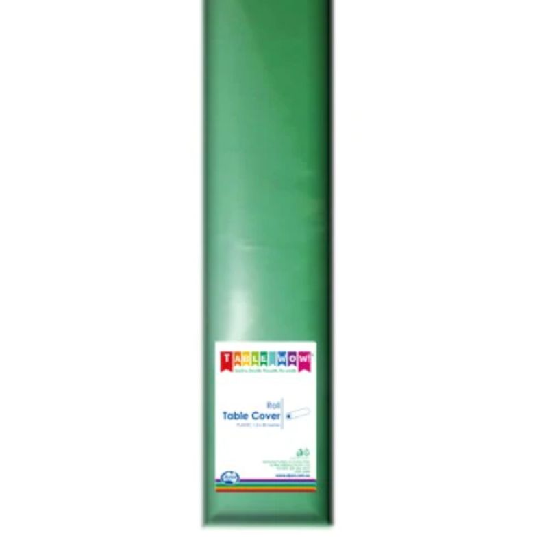 Green Plastic Table Cover Roll - 1.2m x 30m