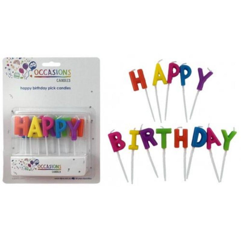Happy Birthday Picks Candles Picks