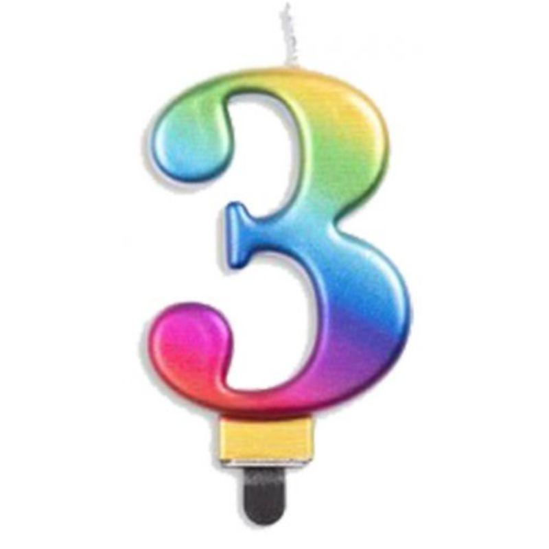 Jumbo Rainbow Candle #3