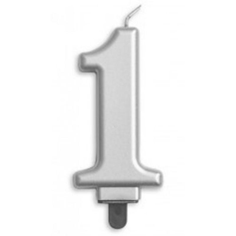 Jumbo Silver Candle #1