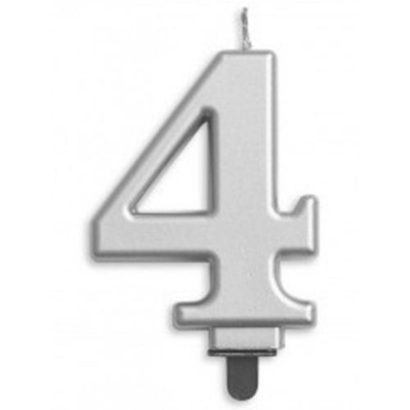 Jumbo Silver Candle #4
