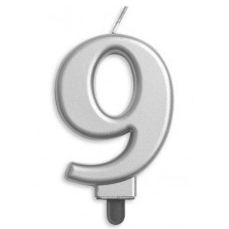 Jumbo Silver Candle #9