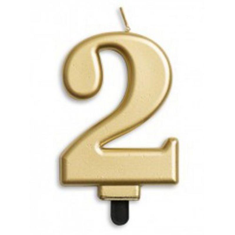 Jumbo Gold Candle #2