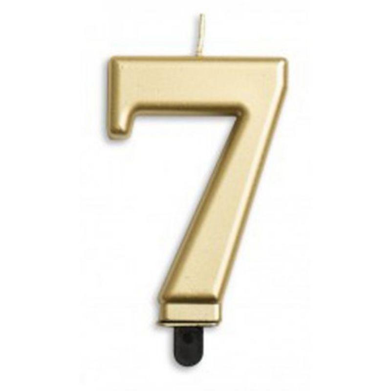 Jumbo Gold Candle #7