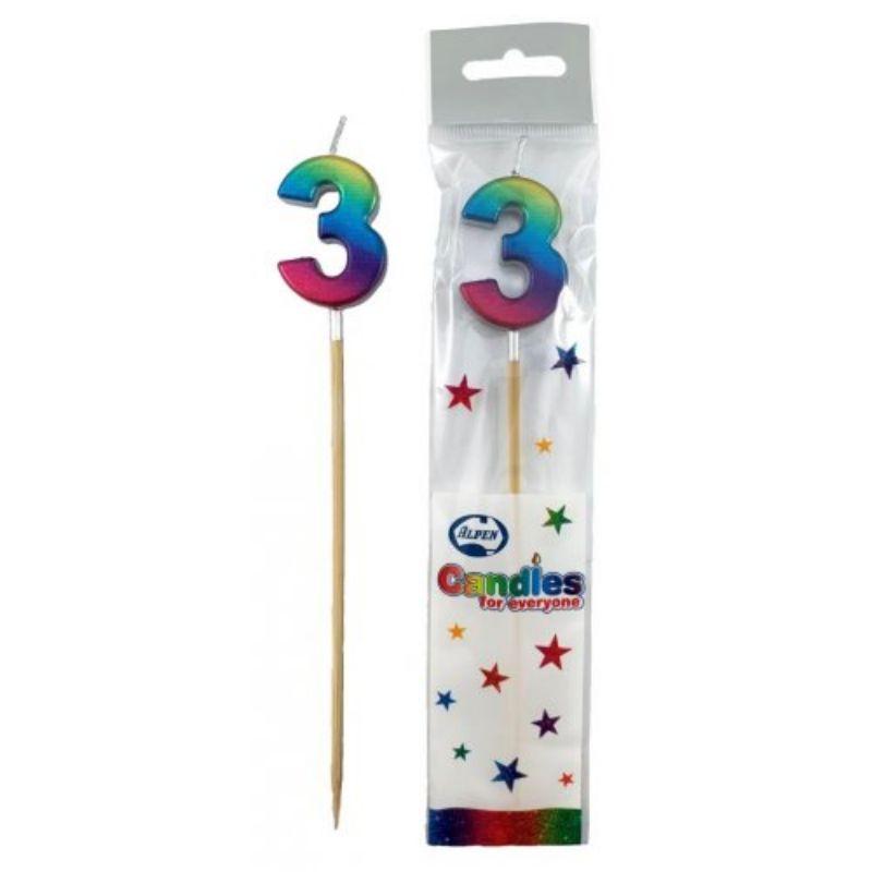 Metallic Rainbow #3 on Stick - The Base Warehouse