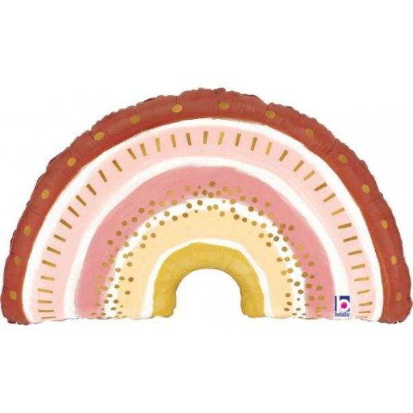 Boho Rainbow Shape Foil Balloon - 91cm