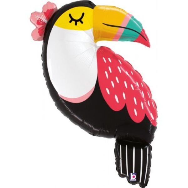 Summer Toucan Shape Foil Balloon - 101cm