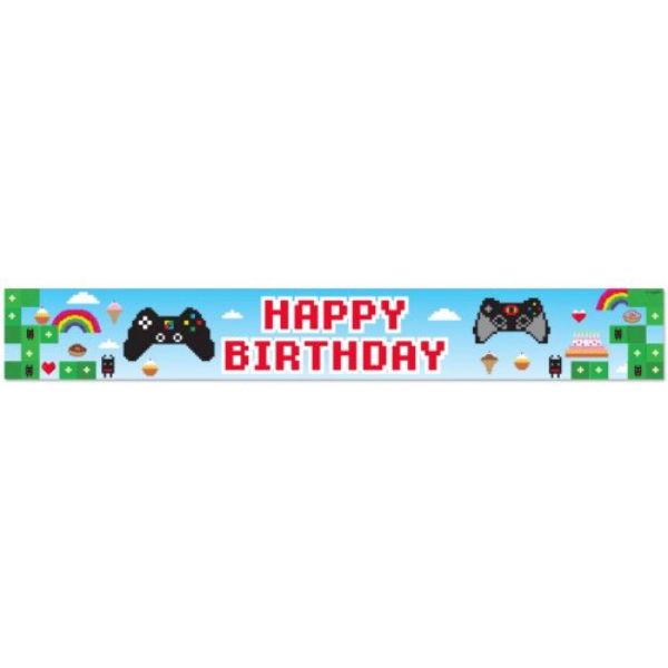 Blox Game Birthday Holographic Banner