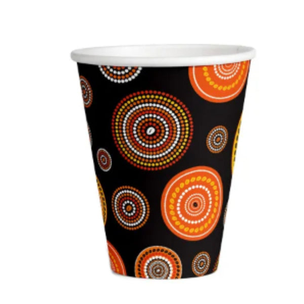 25 Pack Double Wall Native Paper Coffee Cup - 250ml