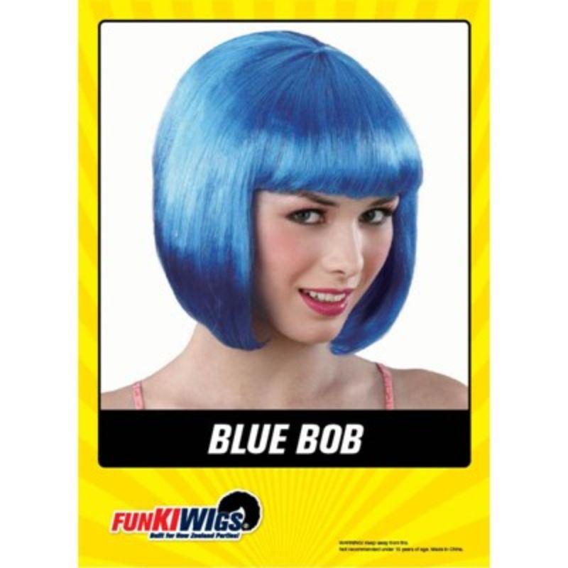 Womens Blue Bob Wig