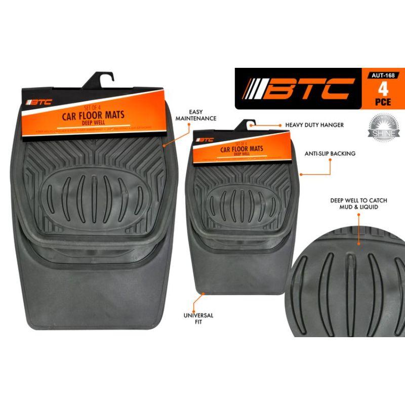 4 Piece Heavy Duty Anti-Spill Mat