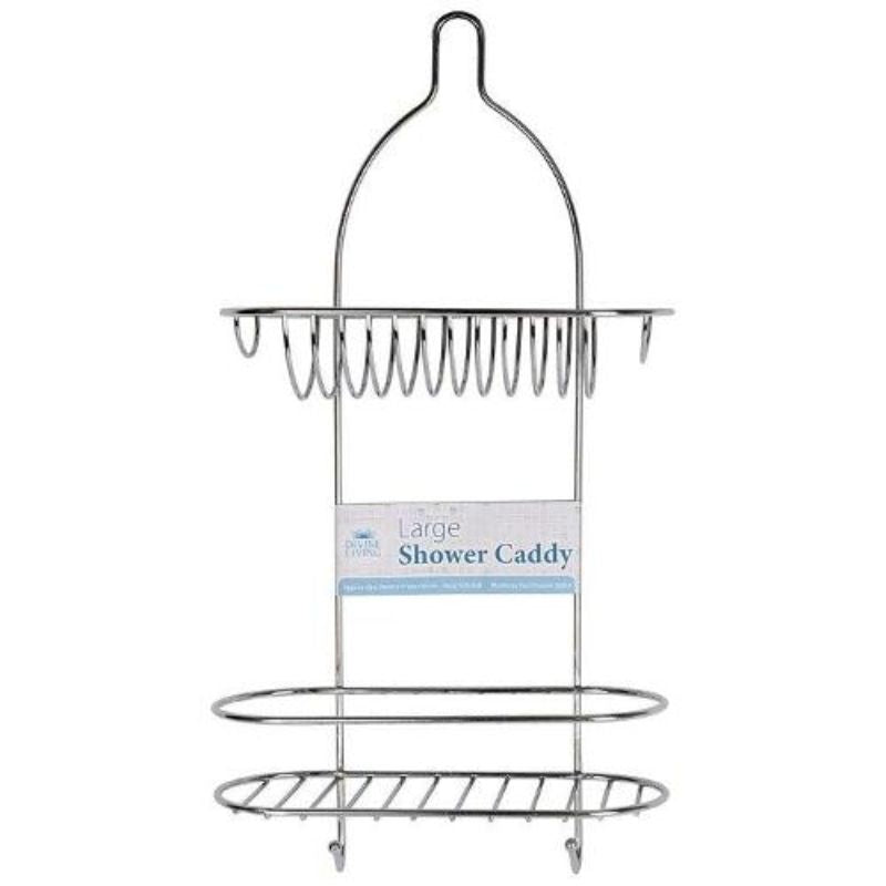 Chrome Shower Caddy - 26cm x 11cm x 51cm