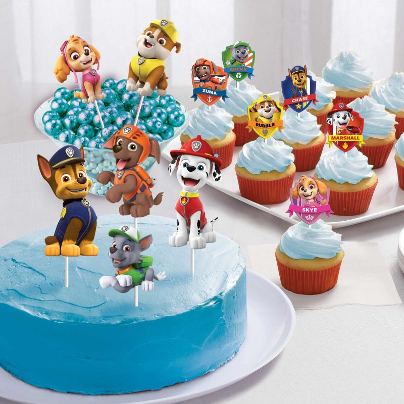 12 Pack Paw Patrol Adventures Cake Topper Kit