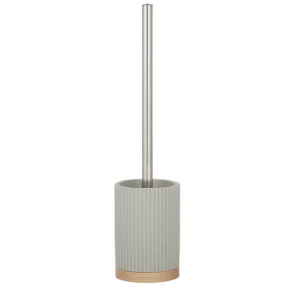 Sage Ronan Resin & Wooden Toilet Brush - 9cm x 38cm