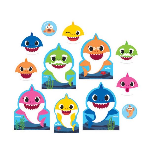 12 Pack Baby Shark Cutouts Value Pack