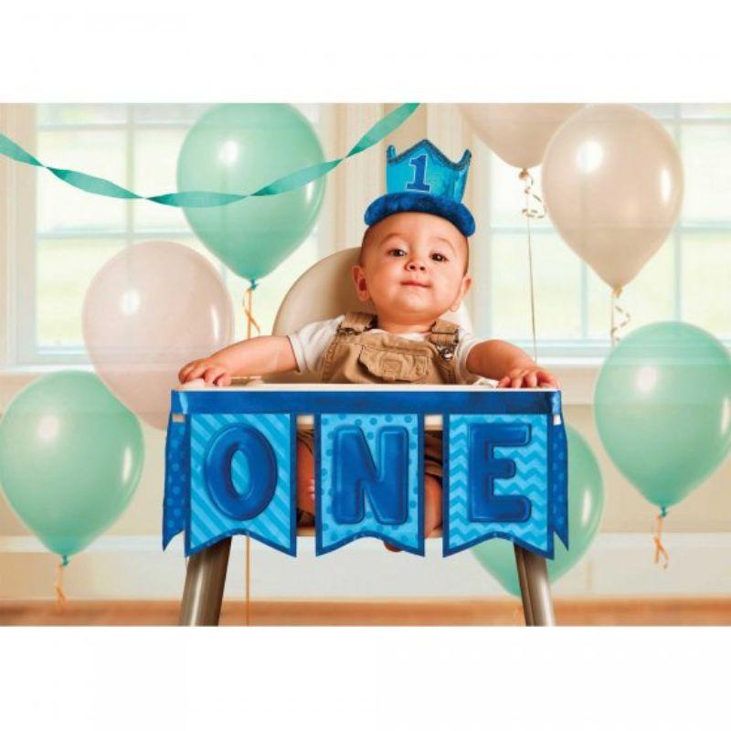 1st Birthday Boy High Chair Decoration Kit - 93.9cm