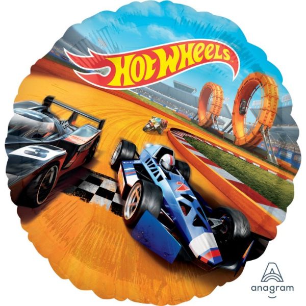 Hot Wheels Standard Round Foil Balloon - 45cm