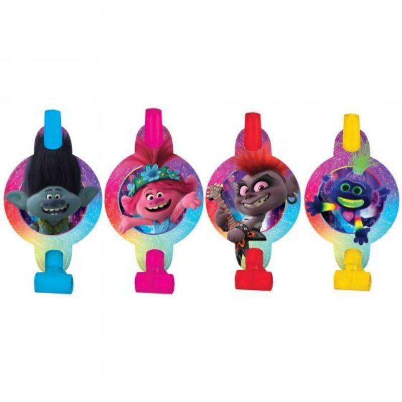 8 Pack Trolls World Tour Blowouts - 6cm - The Base Warehouse