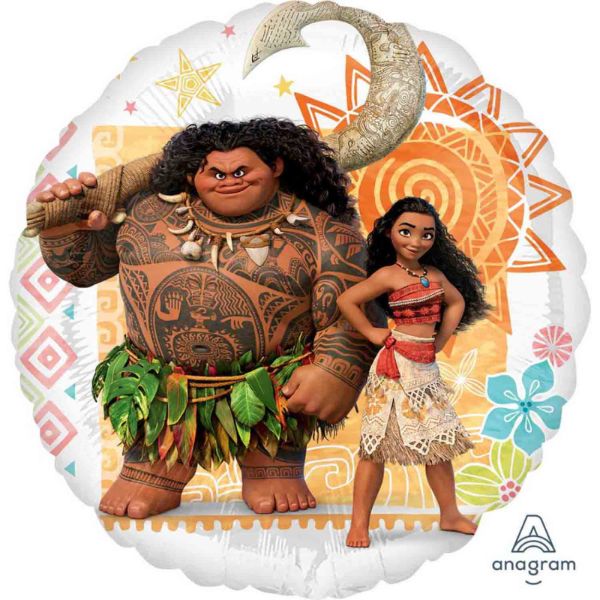 Moana Standard Round Foil Balloon - 45cm