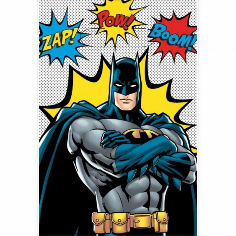 8 Pack Batman Heroes Unite Loot Bags - 22cm x 16cm