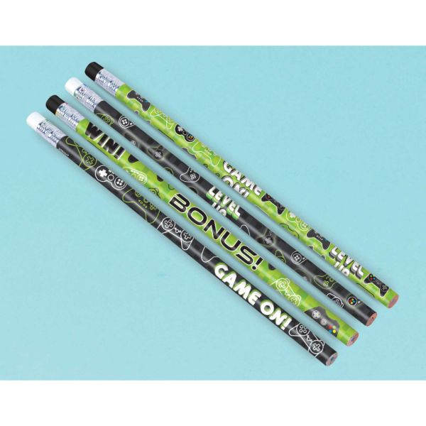 8 Pack Level Up Gaming Pencils