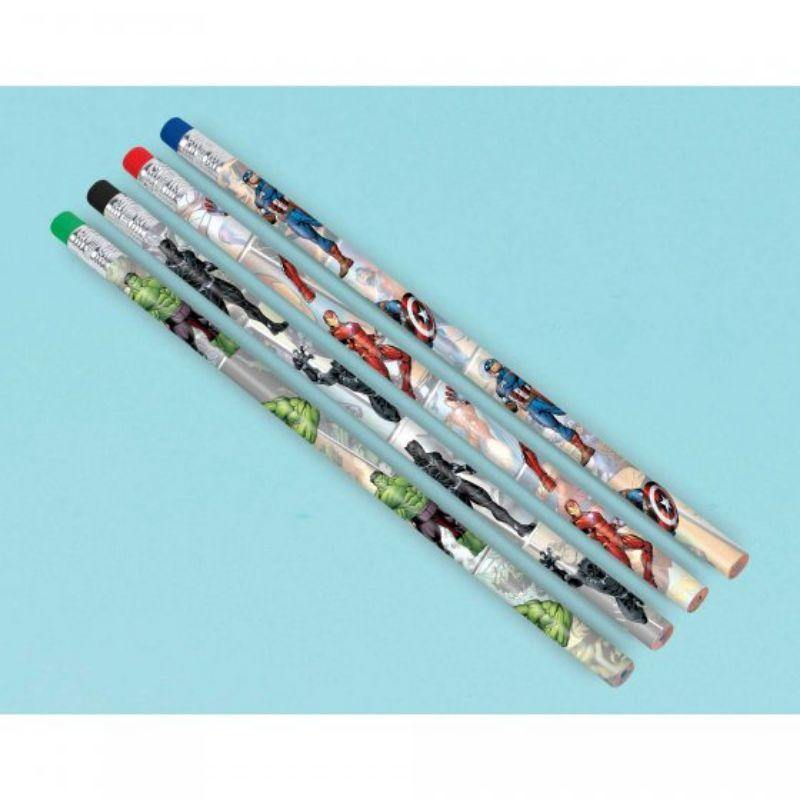 8 Pack Marvel Avengers Powers Unite Pencils - The Base Warehouse