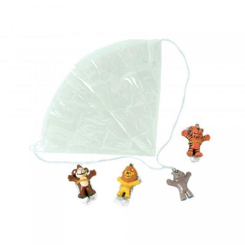 12 Pack Zoo Animals Paratrooper Favors