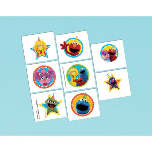8 Pack Sesame Street Tattoos