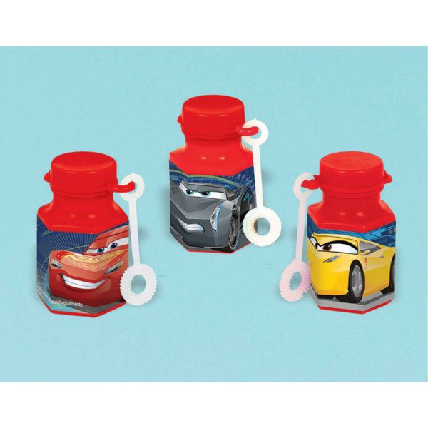 12 Pack Cars 3 Mini Bubbles Favor - 18ml