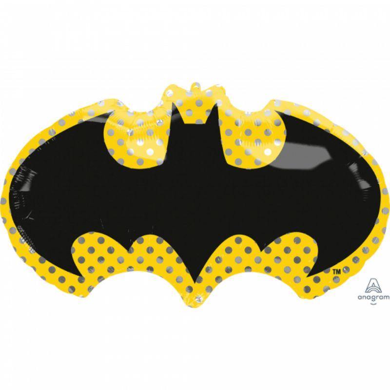 SuperShape Batman Symbol Foil Balloon - 76cm x 43cm - The Base Warehouse