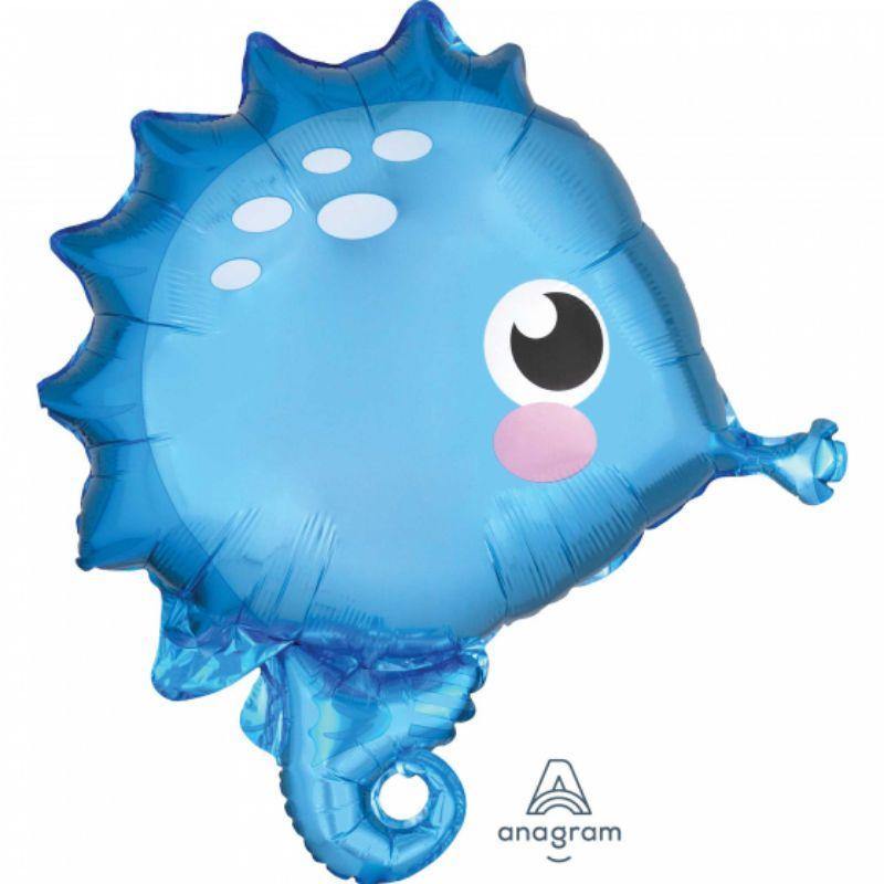 Seahorse Foil Balloon - 48cm x 53cm - The Base Warehouse