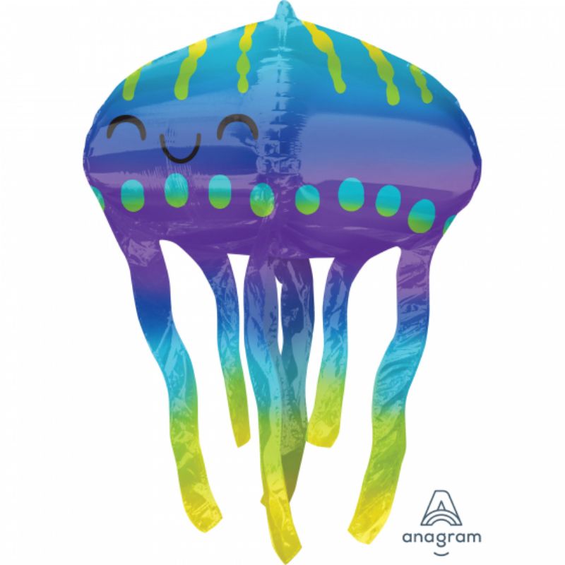 UltraShape Jellyfish Foil Balloon - 48cm x 78cm