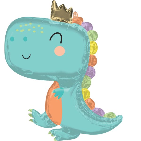 Supershape Babysaurus Dinosaur Foil Balloon - 76cm x 78cm