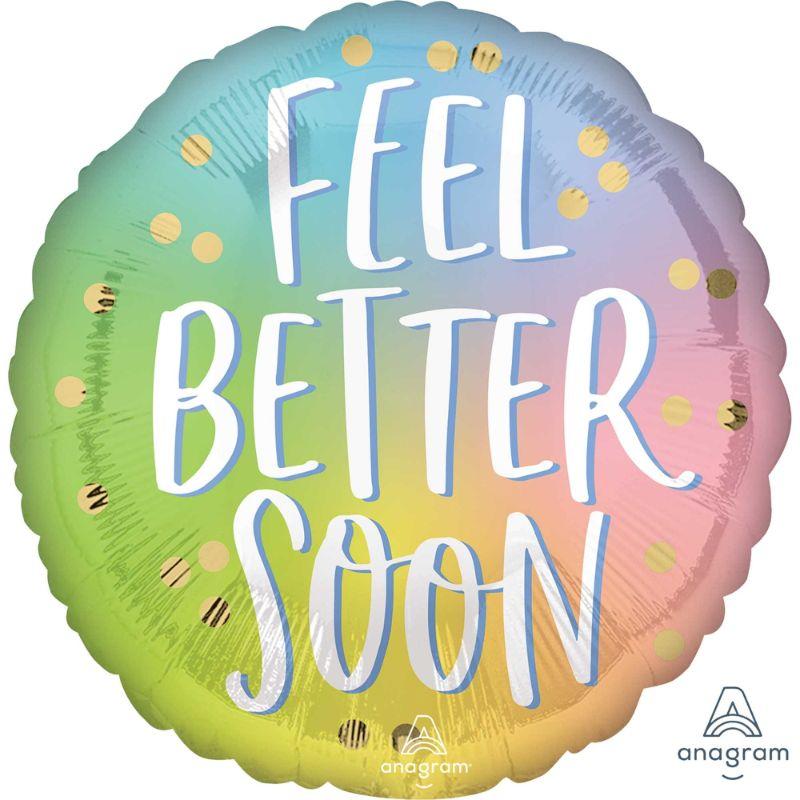 Feel Better Soon Ombre Foil Balloon - 45cm