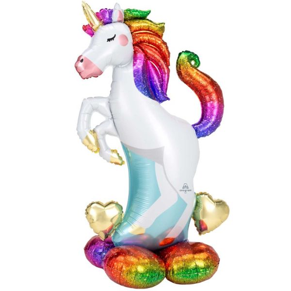 Unicorn & Hearts Airloonz - 83cm x 139cm