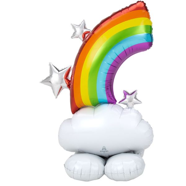 Rainbow & Clouds Airloonz - 91cm x 132cm
