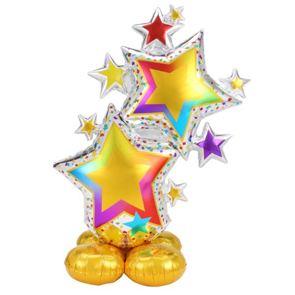 Colourful Star Cluster Airloonz - 86cm x 149cm