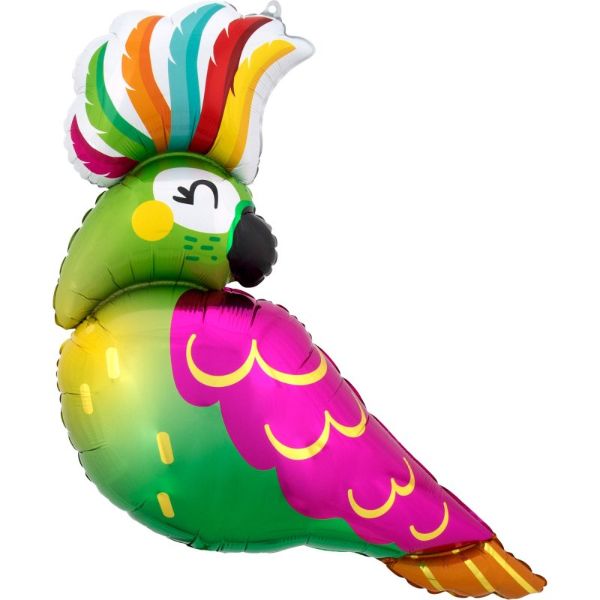 SuperShape Tropical Parrot Foil Balloon - 78cm x 71cm