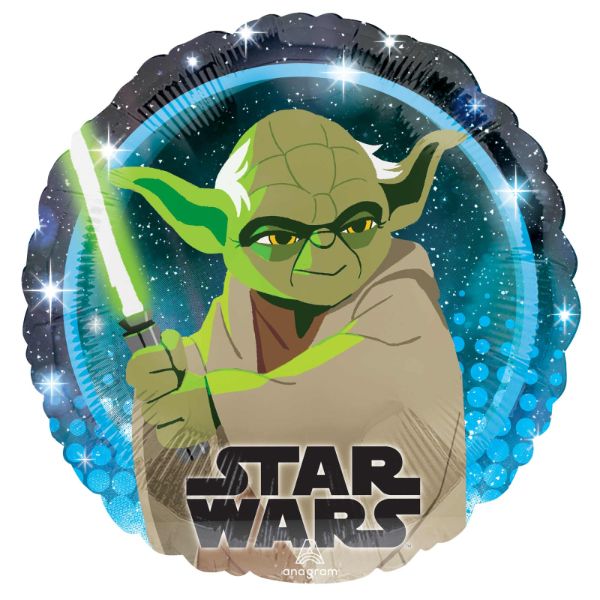 Star Wars Galaxy Yoda Foil Balloon - 45cm