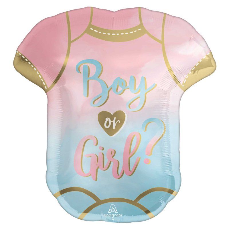 Supershape The Big Reveal Boy or Girl Foil Balloon - 55cm x 60cm