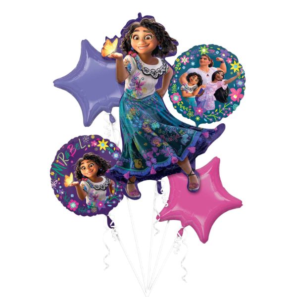 5 Pack Encanto Bouquet Foil Balloons - 45cm