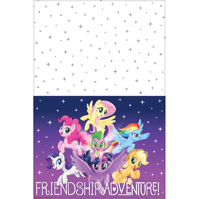 My Little Pony Friendship Adventures Plastic Table Cover - 1.37m x 2.43m