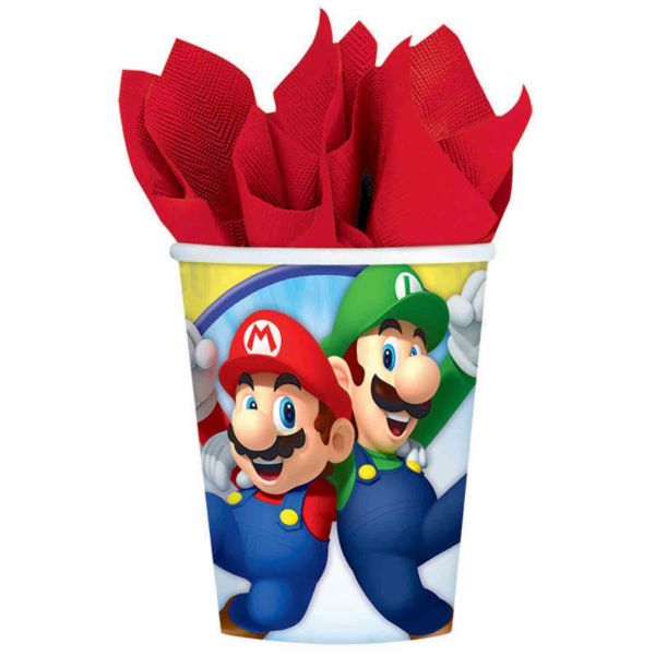 8 Pack Super Mario Brothers Cup - 266ml
