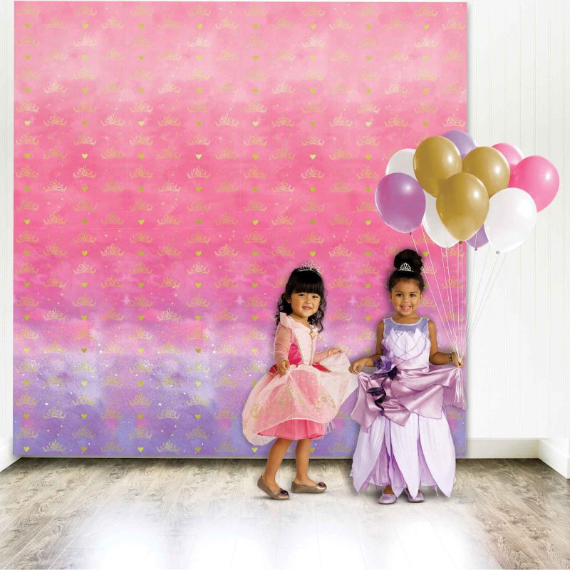 Disney Princess Once Upon a Time Plastic Photo Backdrop - 1.21m x 2.43m