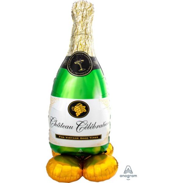 Airloonz Bubbly Wine Bottle Shape Balloon - 60cm x 152cm