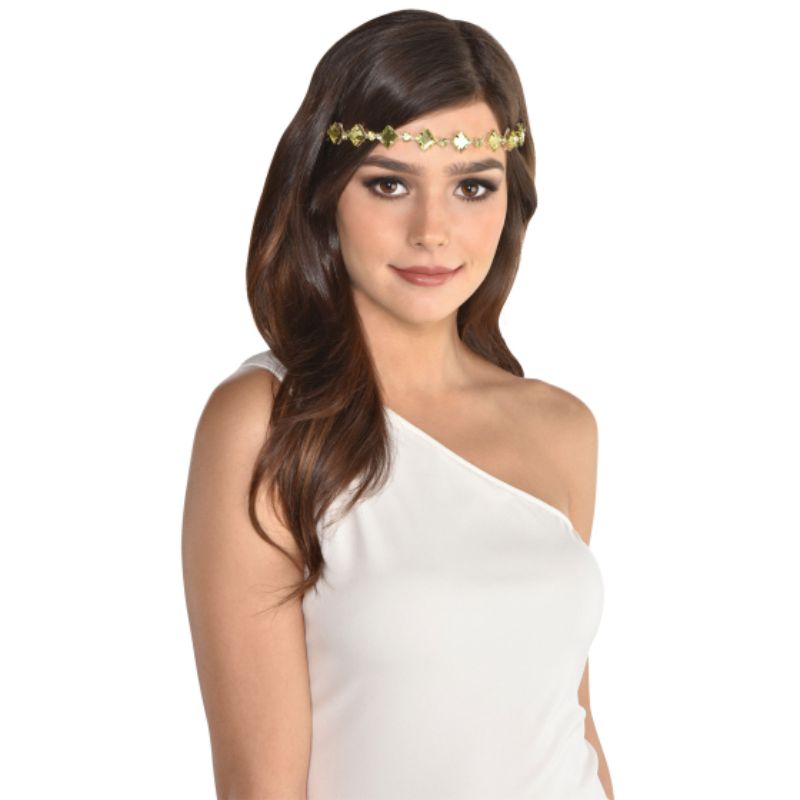 Goddess Gold Bejeweled Headband - Adult Size 10cm x 18cm