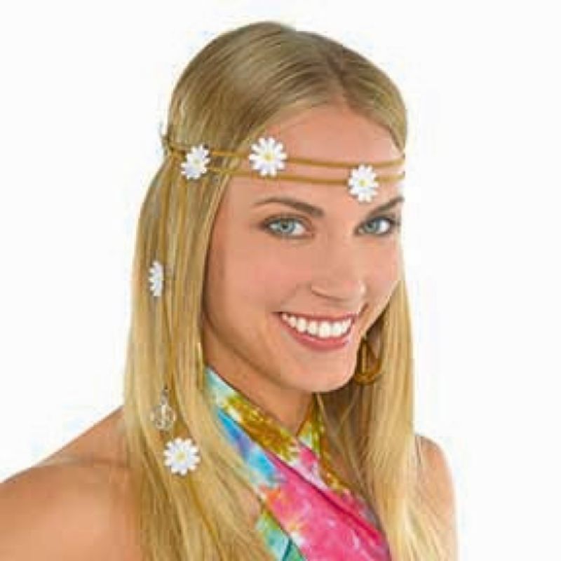 Groovy 60s Festival Flower Headwreath